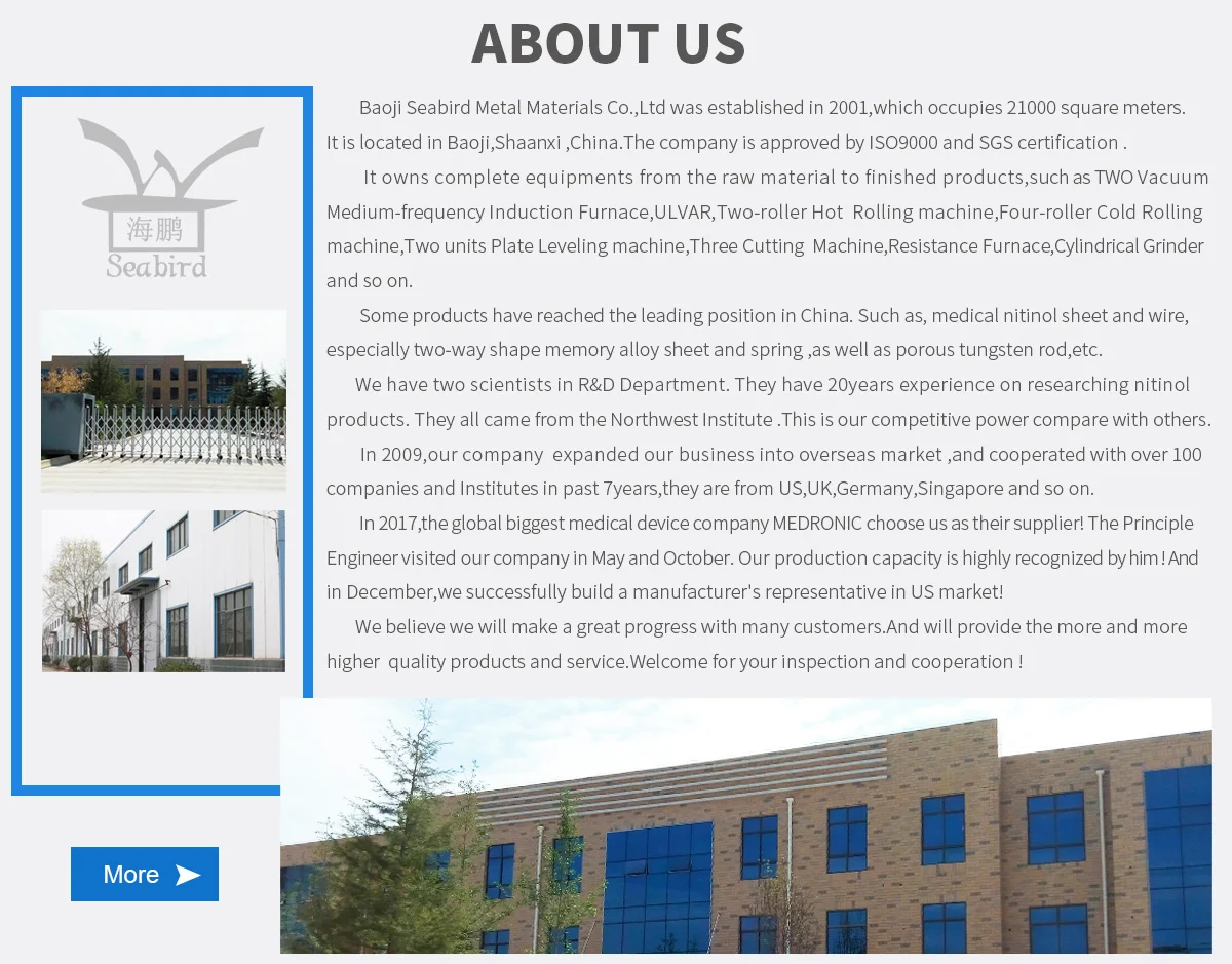 
99.95% 8mm polishing tungsten bar in stock 