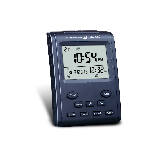 Black LCD Alfajr Clock HA-3011