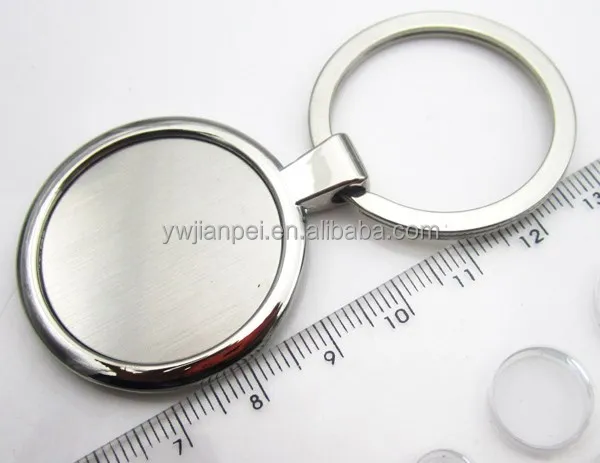 
Round Shape Metal Blank Stock Keychain Logo size 30*30mm 