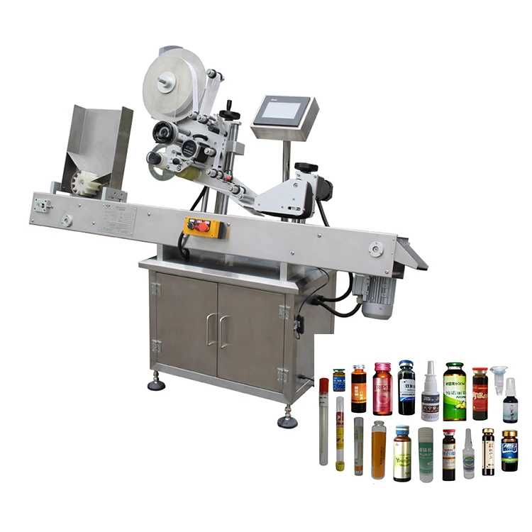 Automatic industrial 2ml 5ml bottle ampoule sticker labeling machine labeller