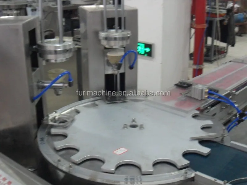 plastic medicine oil child proof children resistant cap liner die cutting and inserting wadding lining machine