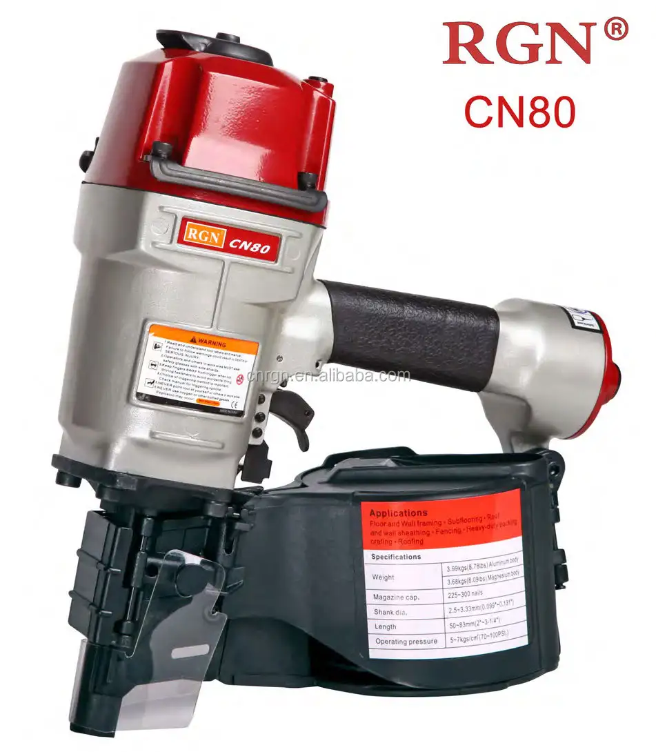 RGN industry pneumatic coil nailer cn80