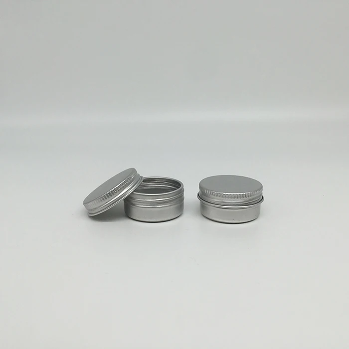 15ml 15g Small Metal Aluminum Tin Container with Screw Top for Travelling Packaging