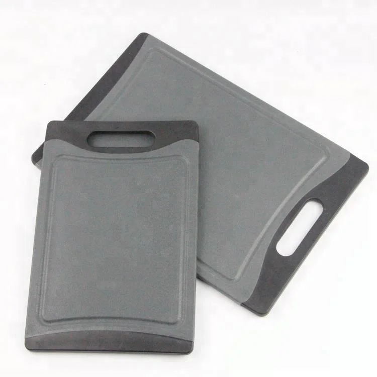 
Plastic Chopping Board Plastic Cutting Board Set with Non-Slip Feet TPR Wheat Material Cutting Board Plastic Cutting Board