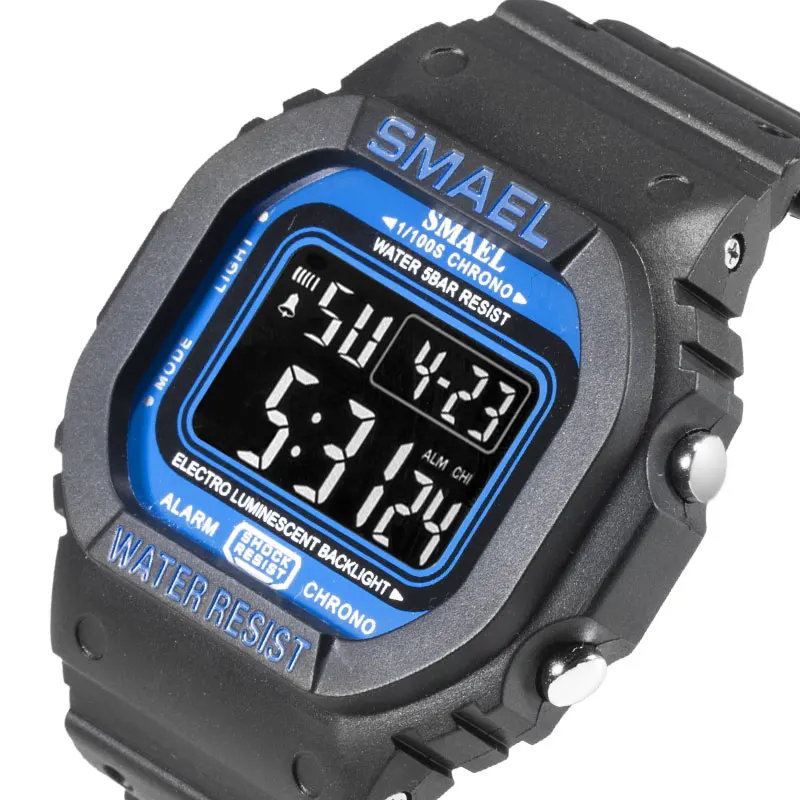 Factory Wholesale SMAEL Watch 1801 Multifunctional Quartz Electronic Mens Watches