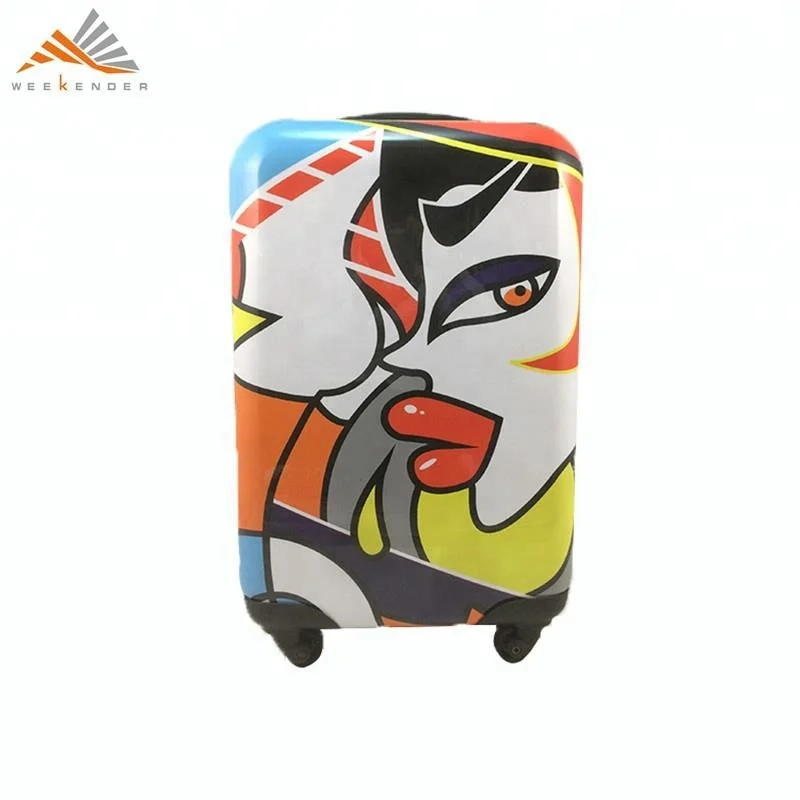 PC Film Carry-on & Sponge Weekender ABS + 210D Polyester Unisex any Color Polycarbonate Suitcase Personalized Luggage Bag