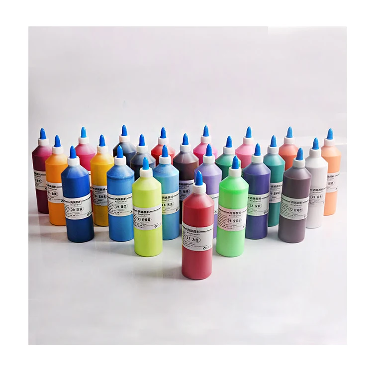 
Wholesale different colors bottled acrylic paint 500ml 