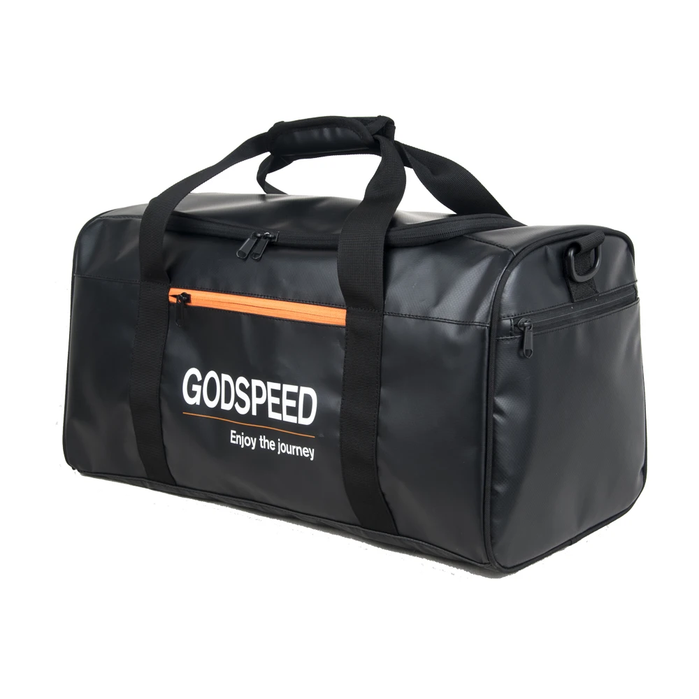 New design waterproof travel sport carry on smell proof duffle bag with shoes pocket