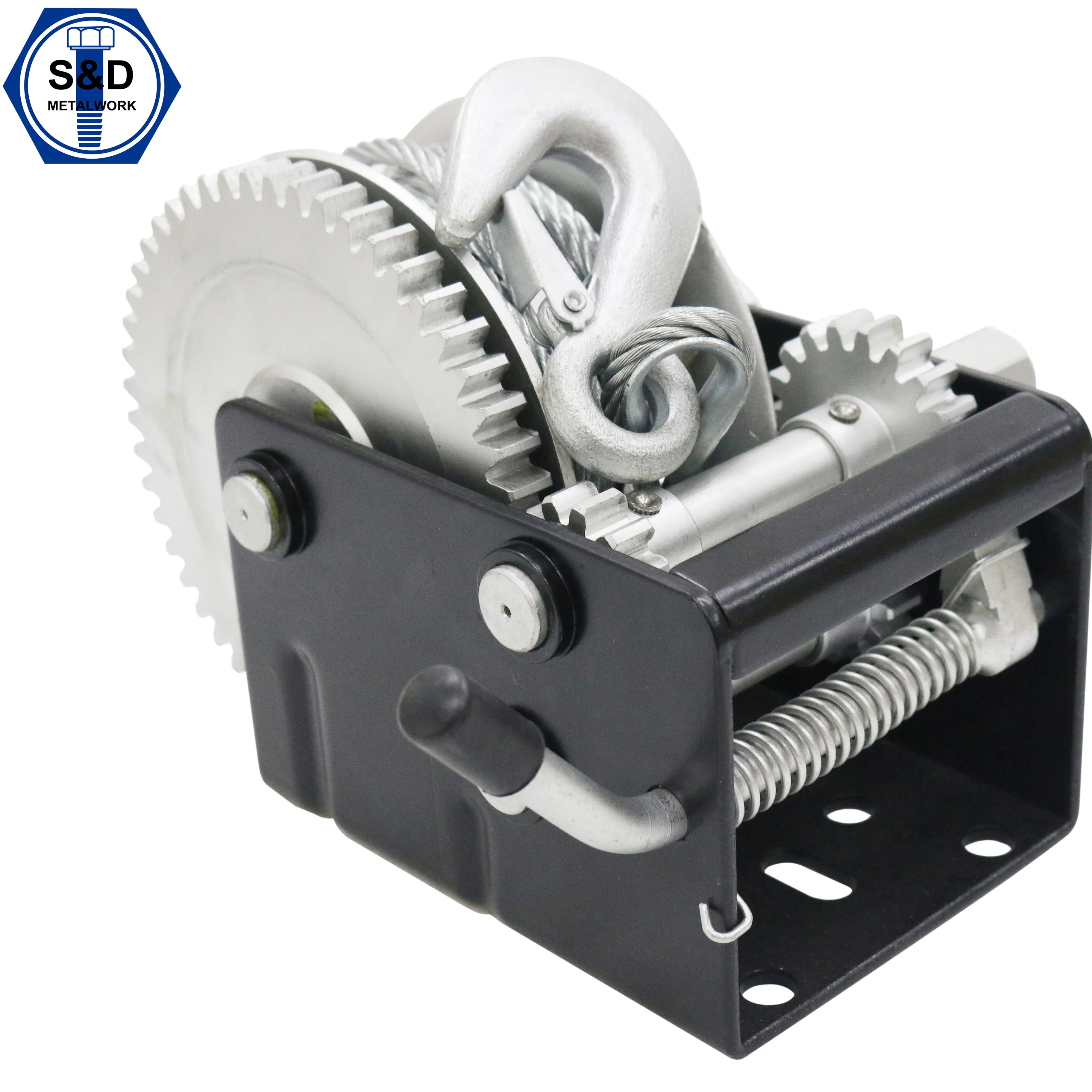 portable hand puller boat trailer mini rope boat winch manualof 1000kgs