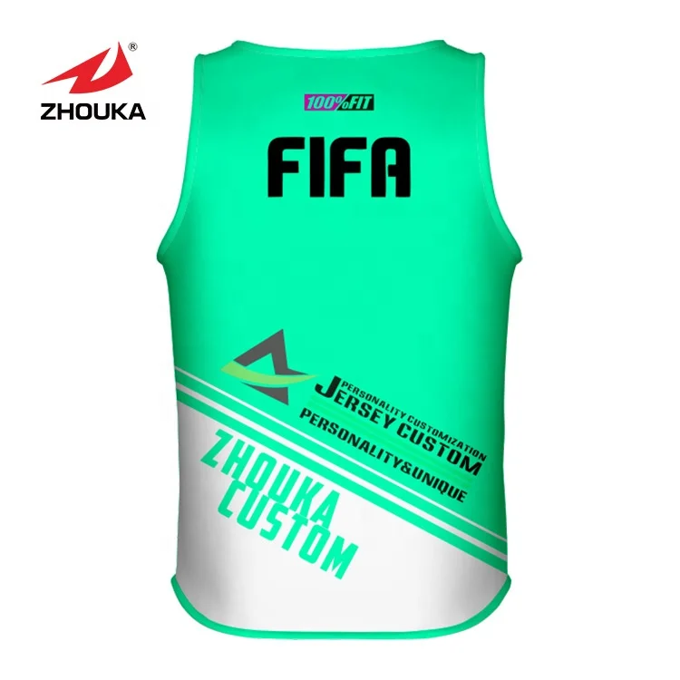 Oem Service Custom Your Own Full Sublimation Football Vest Quick Dry Mesh Soccer Training Bibs For Adult Or Kids