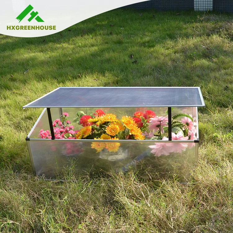 Mini garden greenhouse anodized aluminium cold frame