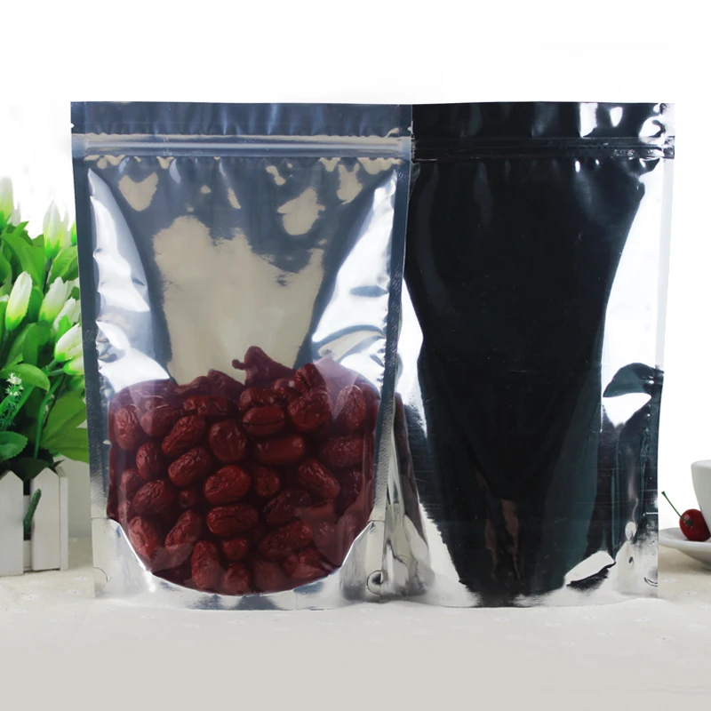 
Best quality zip lock stand up plastic aluminized pouches for food 