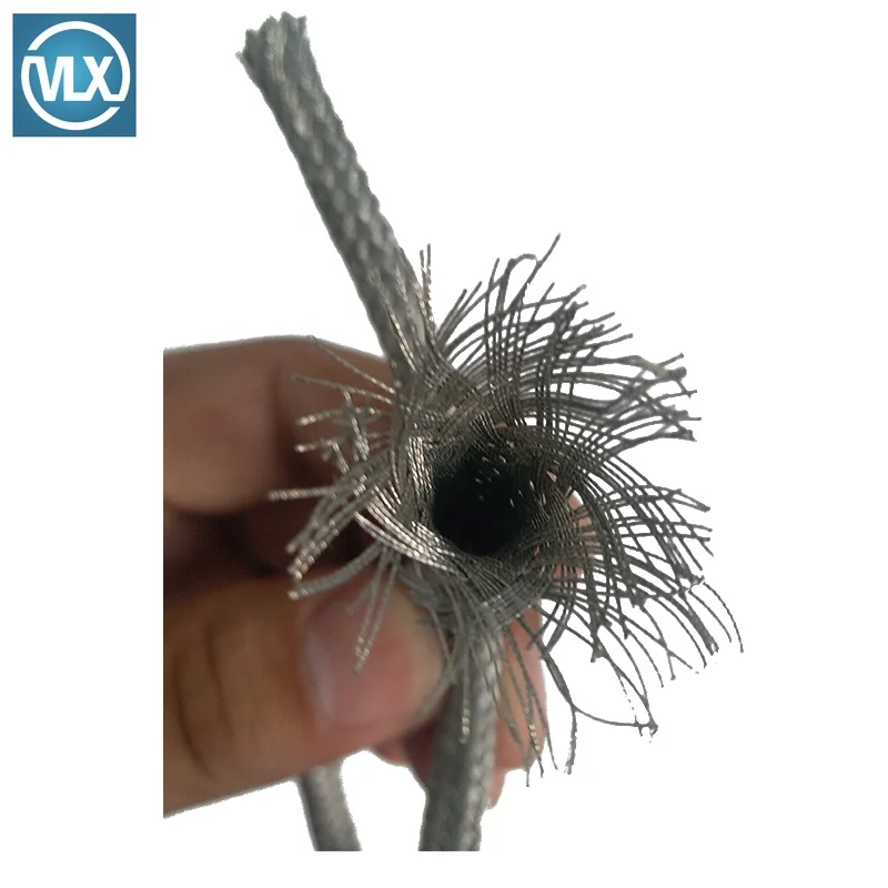 
Synthetic Fiber Braided EMI shielding sleeving LIGHTWEIGHT EMI/RFI MICROFILAMENT STAINLESS STEEL sleeving 