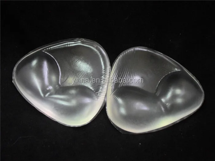 
Brest up cute triangle-shaped underwear accessories push up silicone bra inserts 