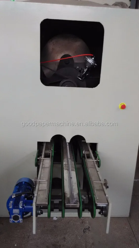 Automatic toilet roller tissue paper log saw cutter equipment machine
