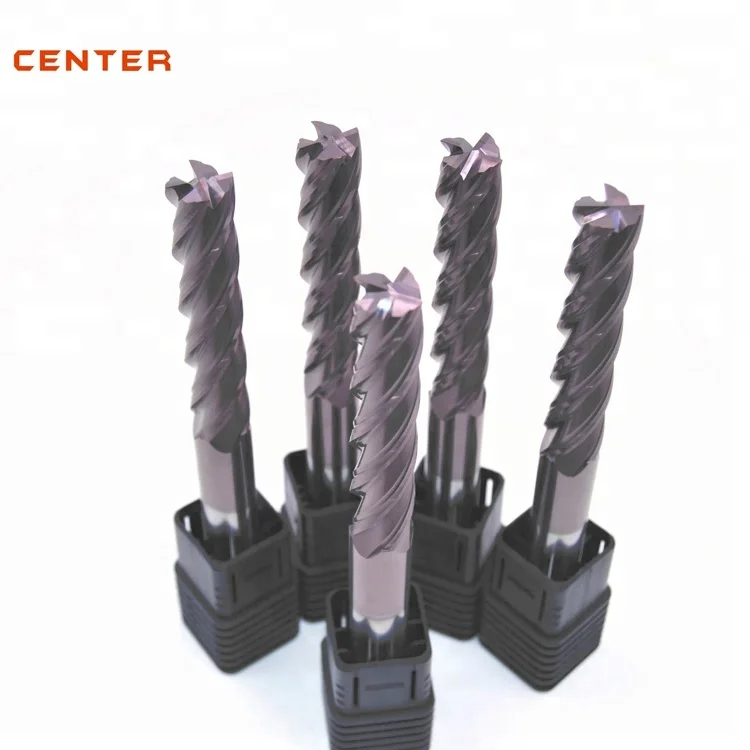 Center- Long Flute D8*30*D8*75L 4 flutes flat end mill with TiN cpating