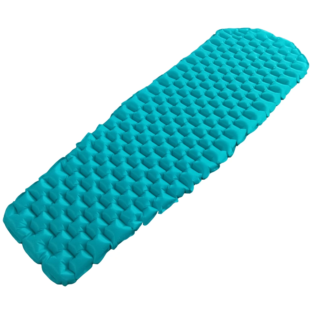 New Design Big Size 40D Nylon Camping Sleeping Inflatable Mattress Air Filled Mummy-shape Pad