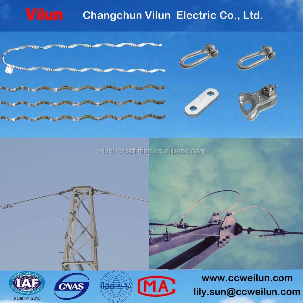 Винтовой зажим натяжения для волоконного кабеля OPGW мертвого