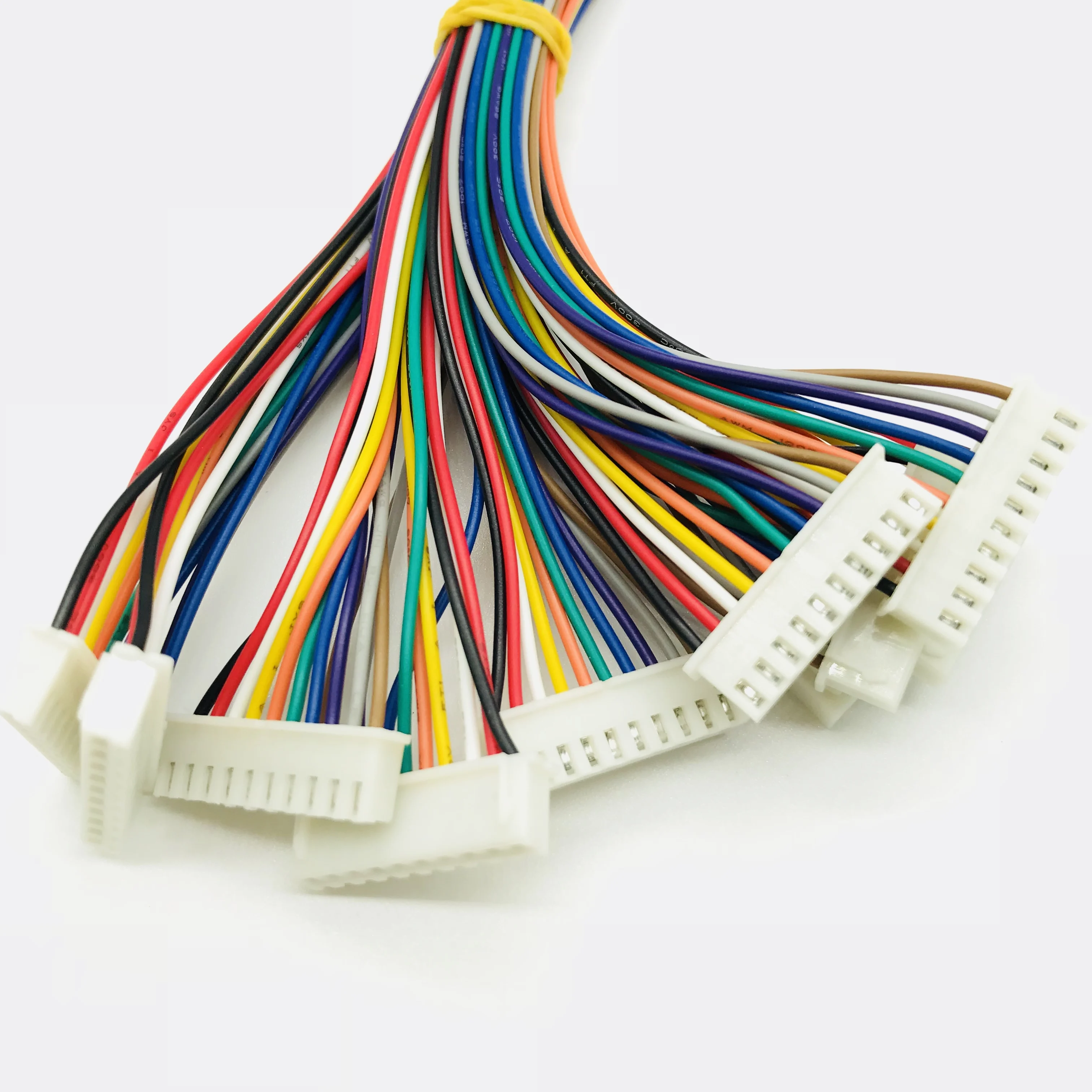 JST XHS 2.54mm pitch 5Pin 500mm length red white flat ribbon cable