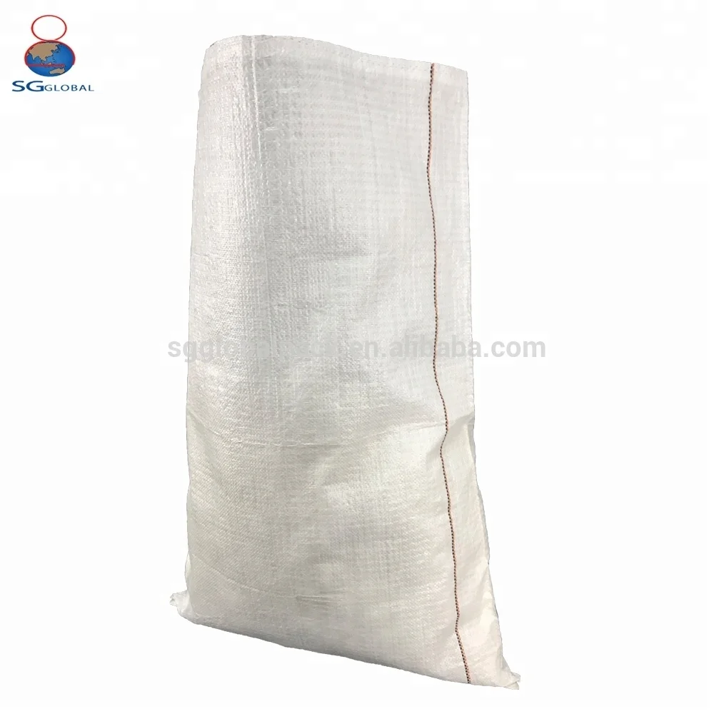 25kg 50kg 100kg rice flour maize corn grain packaging polypropylene white bags sacks