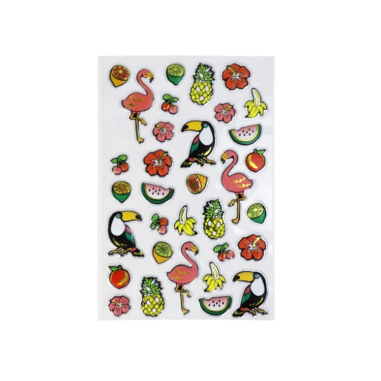 Top quality self adhesive novelty shape kids 3d  foam bubble stickers for gifts