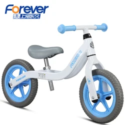 FOREVER 12 inch Baby Aluminum Alloy Push Bike Children Walker  kids Ride on Car Toy Balance Bicycle