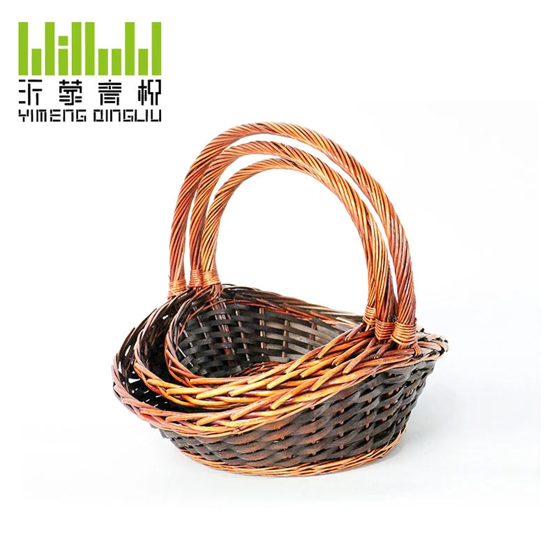 Hot selling handmade woven basket manufacturer gift storage natural wicker basket