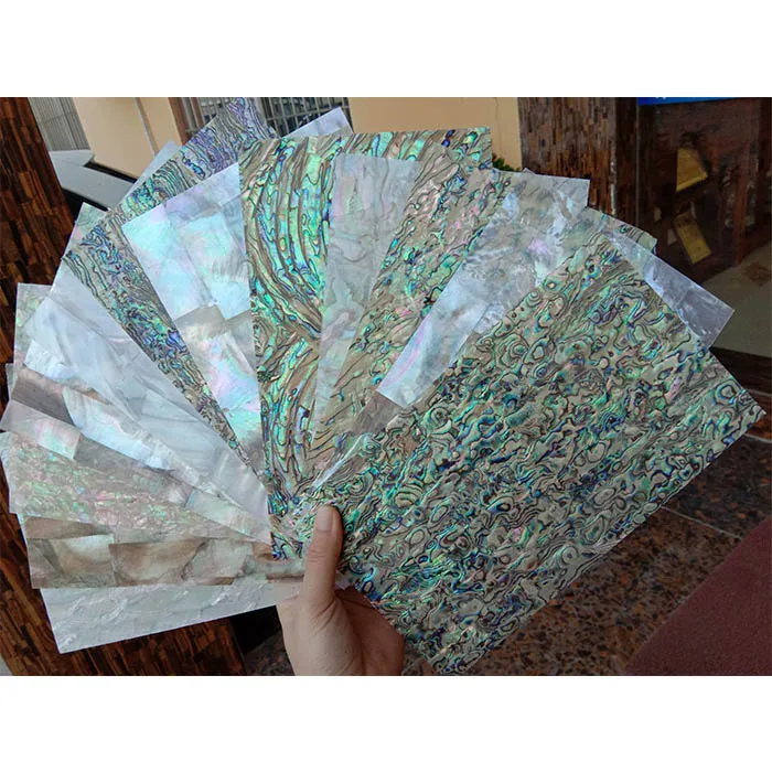 
beautiful shining Paua Seashell Laminates Sheets natural abalone puau mother of pearl wall tile 