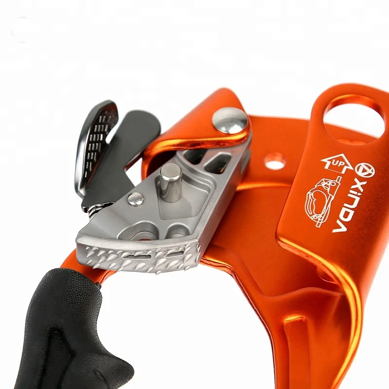 XINDA 7075 aircraft grade aluminum  left hand ascender for climbing rappelling rescue