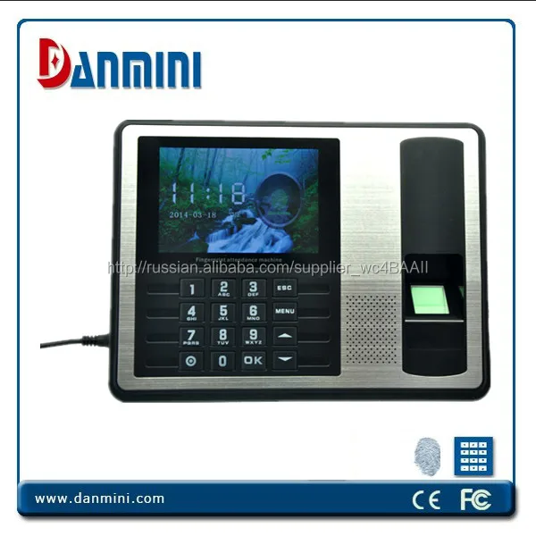 Alibaba испанский часы время отпечатков пальцев посещаемости машины цена Danmini A7