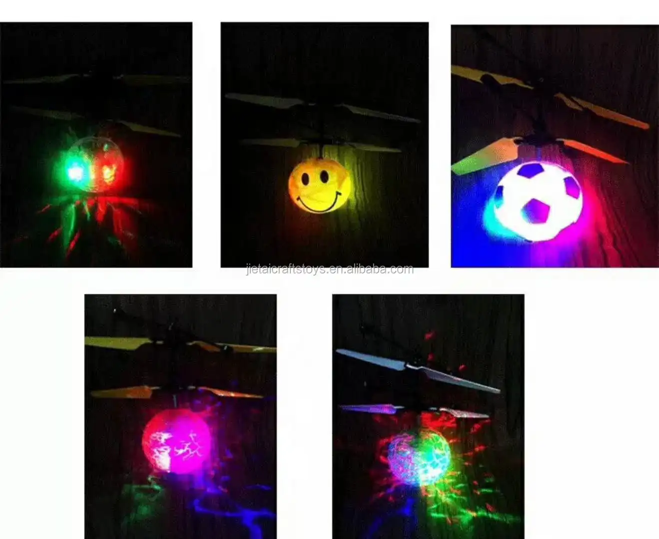 Hot sell induction toys flying ball with light Expression face design sensor flying ball