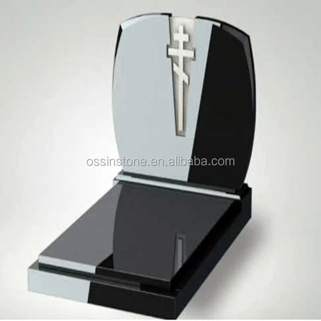 Absolute Natural Black Granite Tombstone