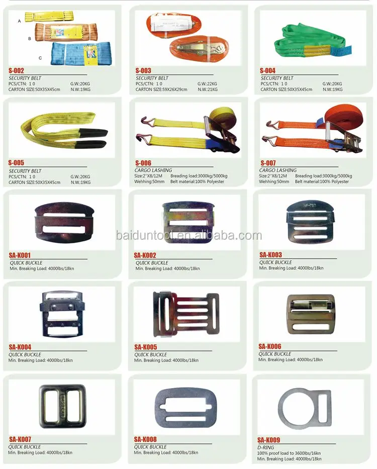 
kinds of safety hook for safety harness/belt/lanyard/rope 