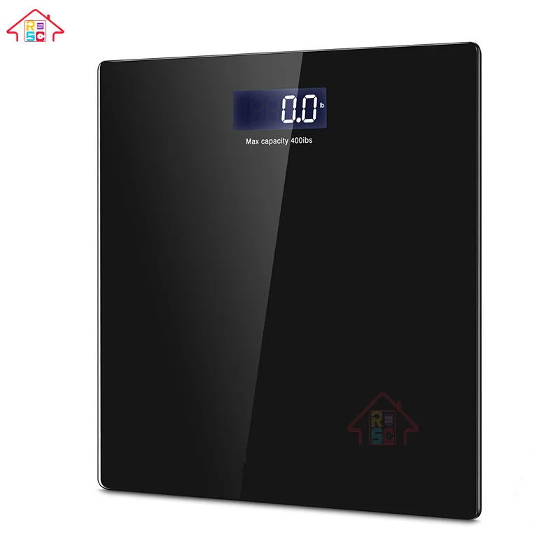 Цифровой Вес тела весы для ванной комнаты с закаленное стекло легко читать весовая шкала