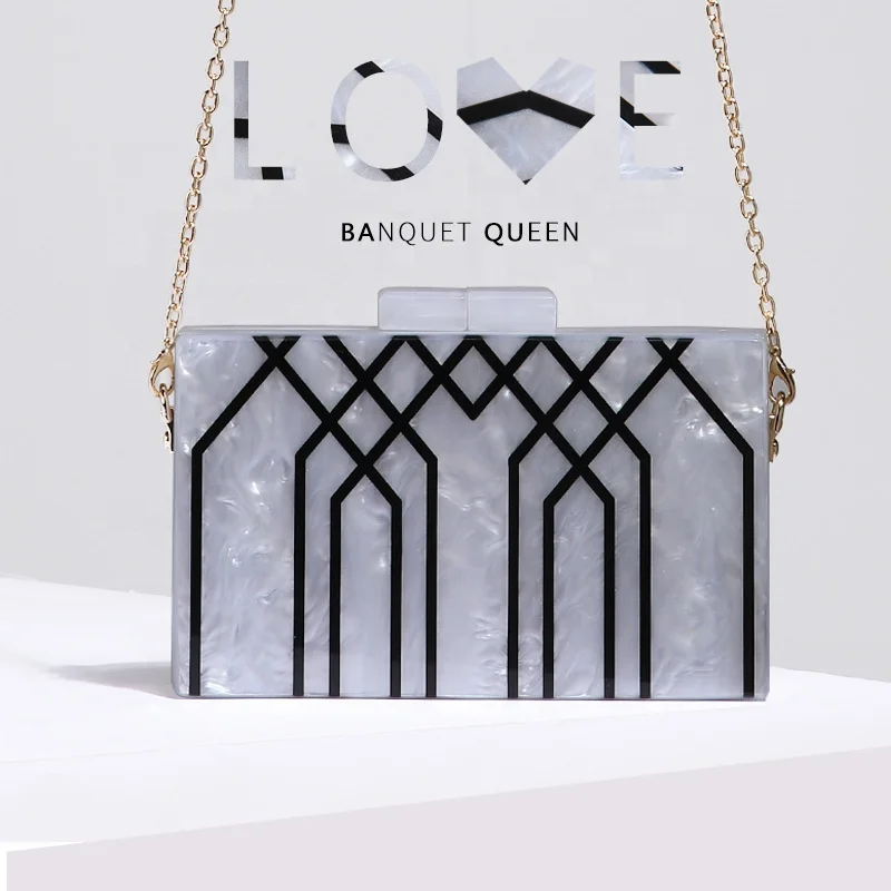 
EB153 factory stock clutch bag metal frame for blue dress 