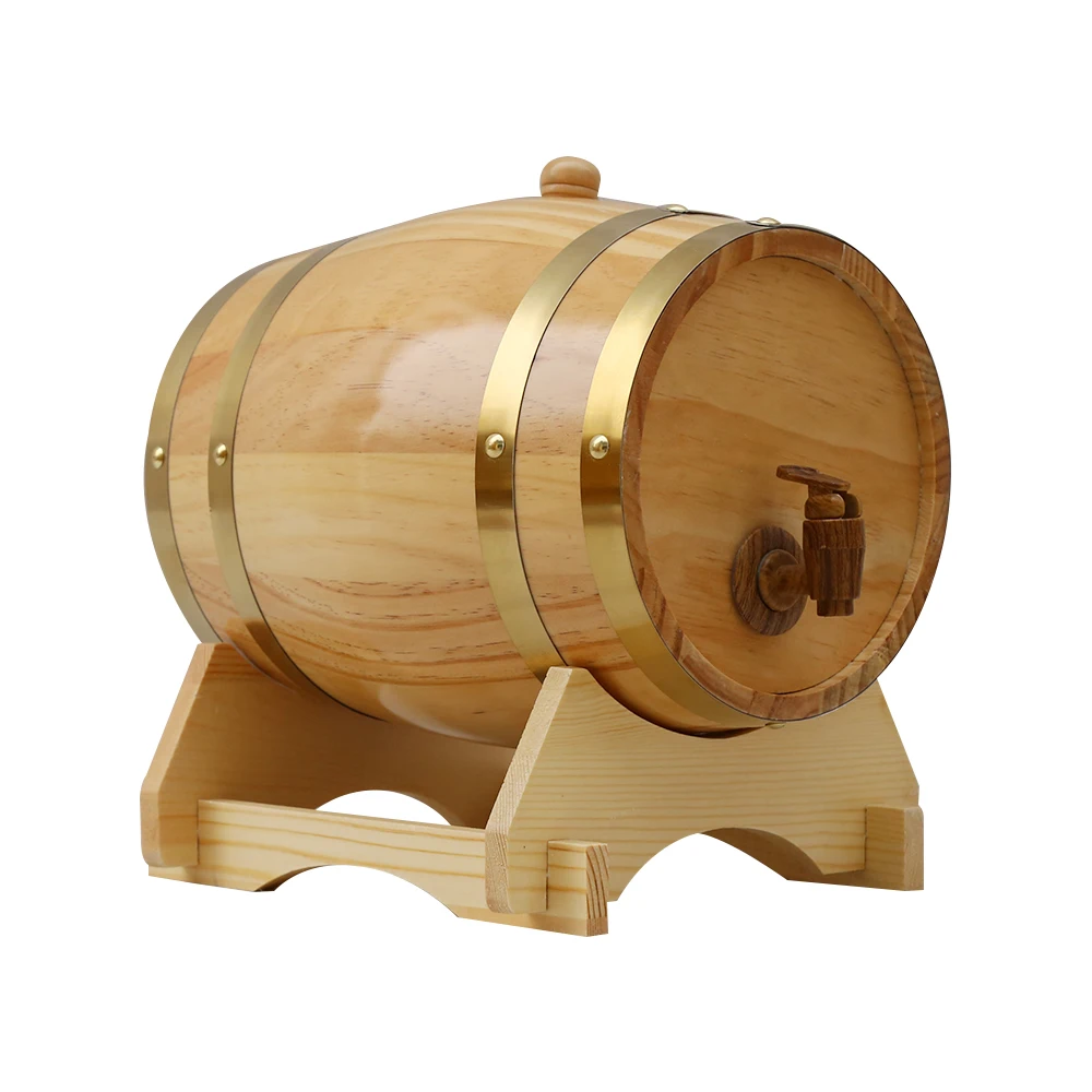 
Custom logo solid oak wooden wine barrel for whiskey rum bourbon tequila beer wood barrel for wine 