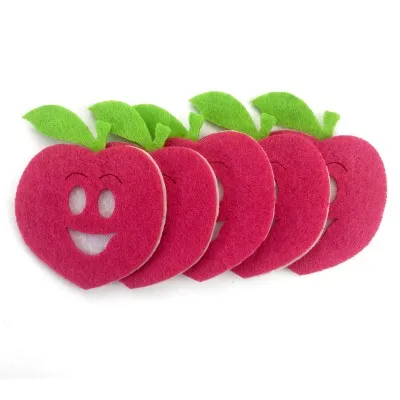 
felt craft vegetables shapes 