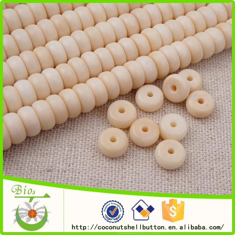 Custom Natural Ivory Corozo Nut Seeds Loose Beads for DIY Jewelry Bracelet Necklaces Making