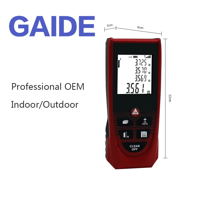 Electronic high precision distance measuring digital laser meter