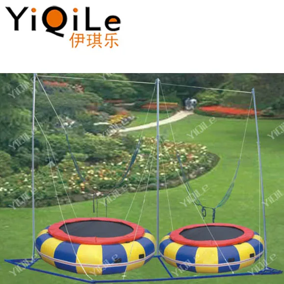 Trampoline Jumping with trailer Trampoline park