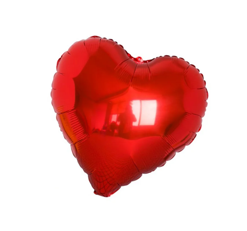 TF 18 inches wholesale heart balloons foil party decor ballons heart shaped Mylar balloons red yellow pink blue gold silver