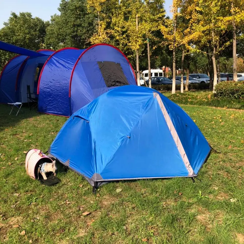 Blue Color Ultralight Trekking tent,Double Layer 2 Person Waterproof Camping Tent, CZX-302 MSR Hubba NX tent come with footprint