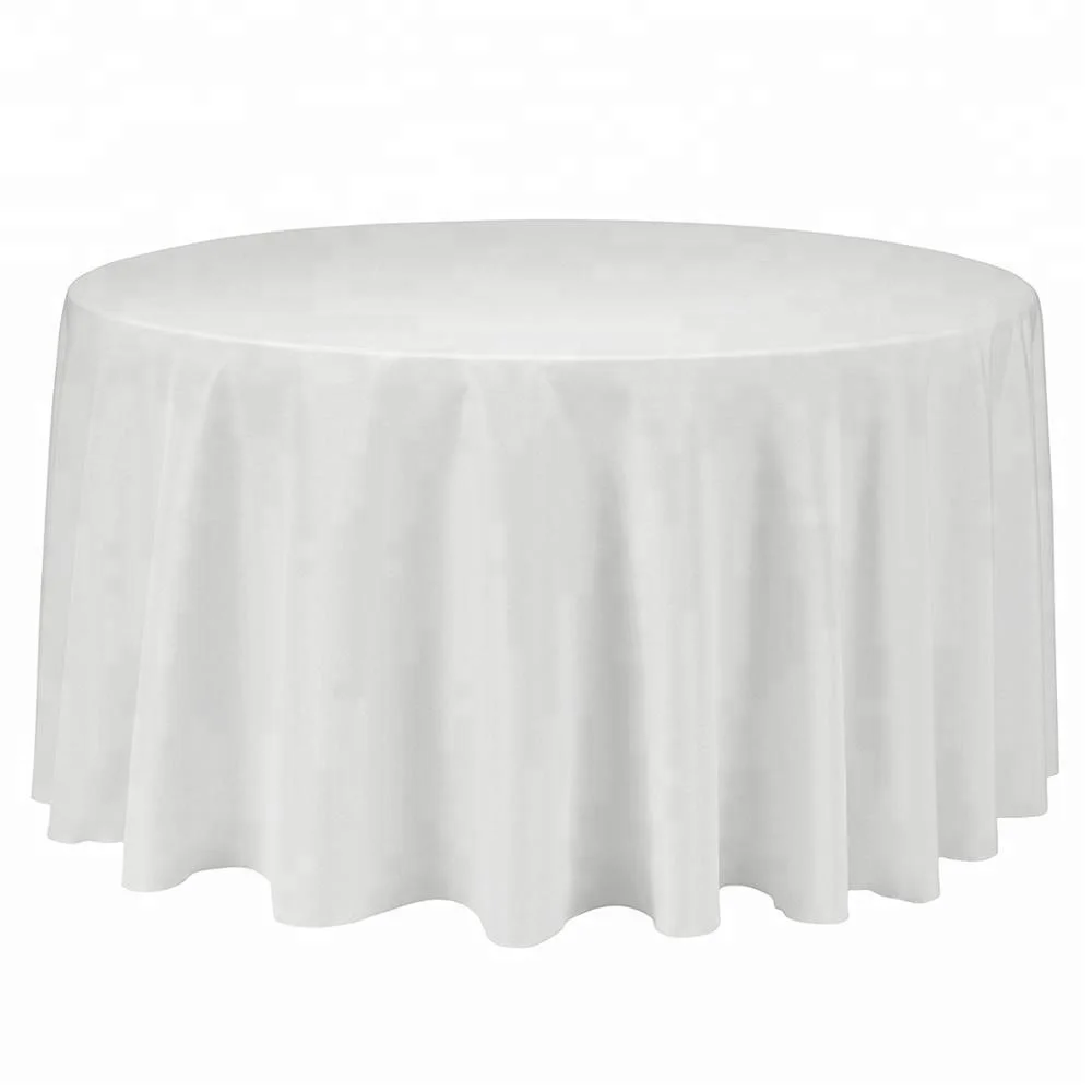 Round Wedding Table Polyester Cheap 100% Fabric and Chair Cover