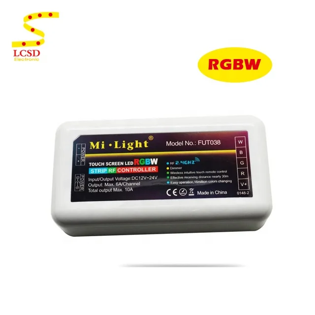 
DC12-24V 2.4G 4-Zone RF Receiver Milight RGBW LED Controller for RGBW LED Strip 