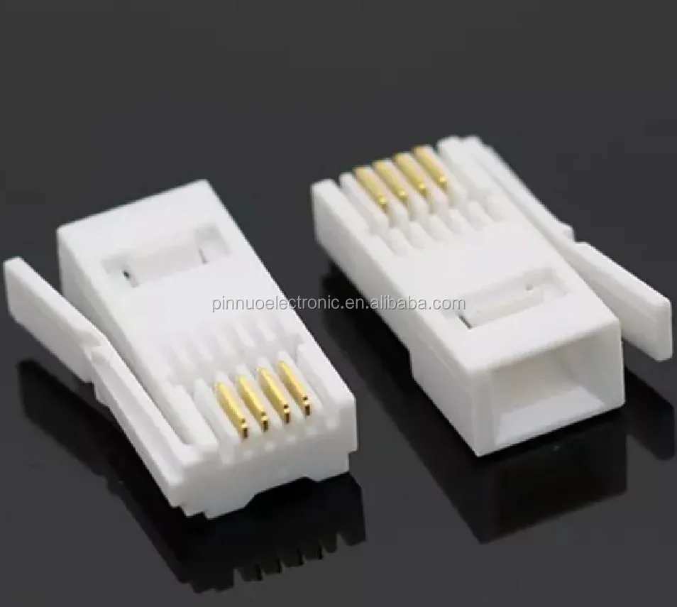 BT Style RJ11 6P4C UK Telephone Connector Plug