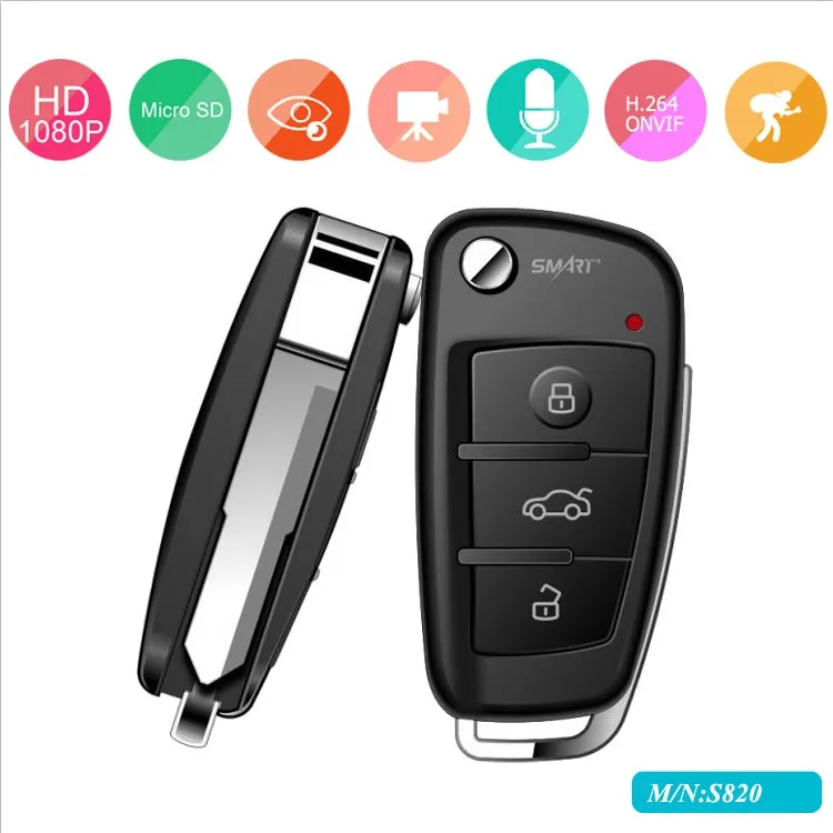 1920*1080P HD max to 32 GB Charging & Video family security spy camera hidden spy keychain camera