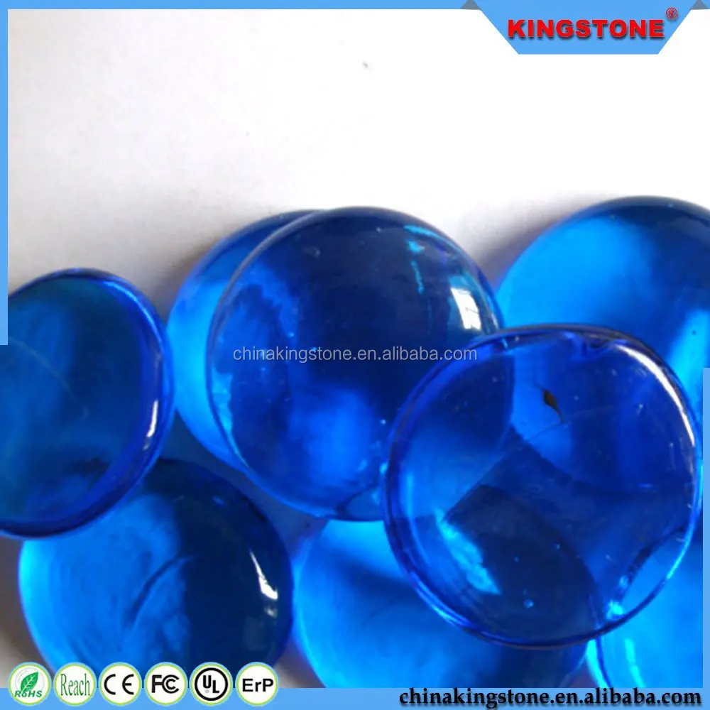 Factory price blue green glow in dark glass pebble,garden decorative glass pebble,pebble stone mosaic