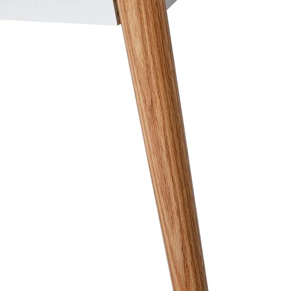 
custom cheap laminated modern white Wood Long furniture home Office table wooden Desk with Oak Leg 
