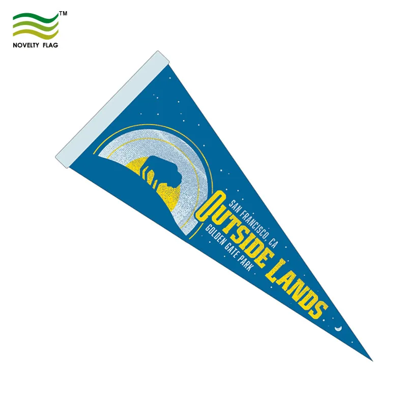 Custom Hanging Banner Felt Pennant Triangle Flags Custom pennant
