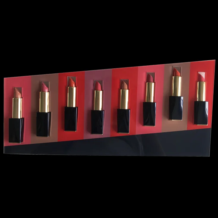 Acrylic Display Lipstick Organizer Cosmetics Displays Decorative For Cosmetic Shop